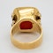 Cornelian intaglio gold signet ring - image 4