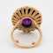 Amethyst and pearl cluster ring - image 4