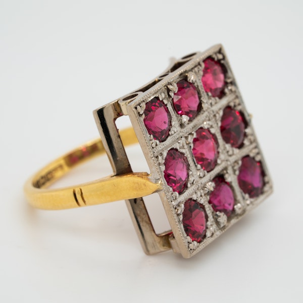 Ruby cluster ring - image 2