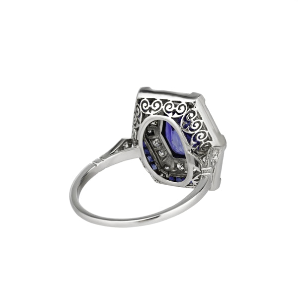 Sapphire diamond ring - image 2
