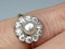 Edwardian Natural Pearl and Diamond Cluster Ring  DBGEMS - image 5