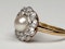 Edwardian Natural Pearl and Diamond Cluster Ring  DBGEMS - image 4