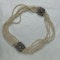 Natural pearl necklace with diamond clasps - image 3