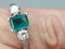 Emerald and Diamond Engagement Ring  DBGEMS - image 6