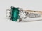 Emerald and Diamond Engagement Ring  DBGEMS - image 3