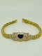 18K yellow gold 2.00ct Natural Blue Sapphire and 1.00ct Diamond Bracelet - image 1