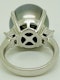 Platinum Black Pearl Diamond Ring - image 7
