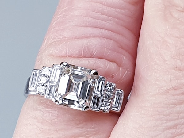 1.50ct Square Diamond Engagement Ring  DBGEMS - image 2