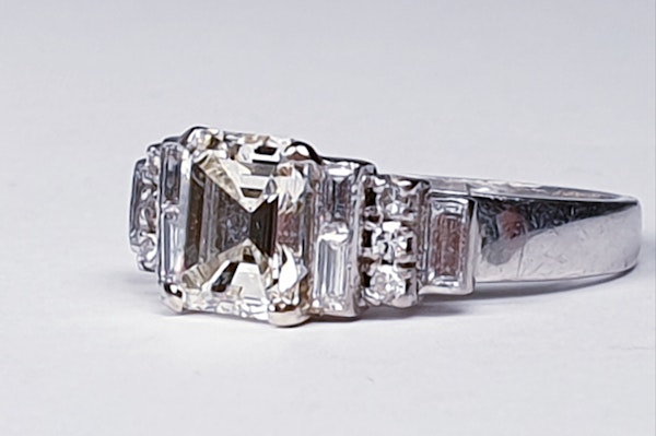 1.50ct Square Diamond Engagement Ring  DBGEMS - image 5