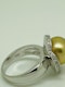 18K yellow gold Golden Pearl and Diamond Ring - image 4