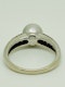 18K white gold Diamond and Pearl Ring - image 3