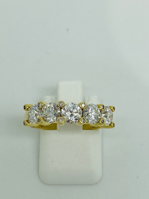 Half Eternity 5-stone Diamond Ring - image 3