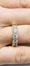 Half Eternity 5-stone Diamond Ring - image 4