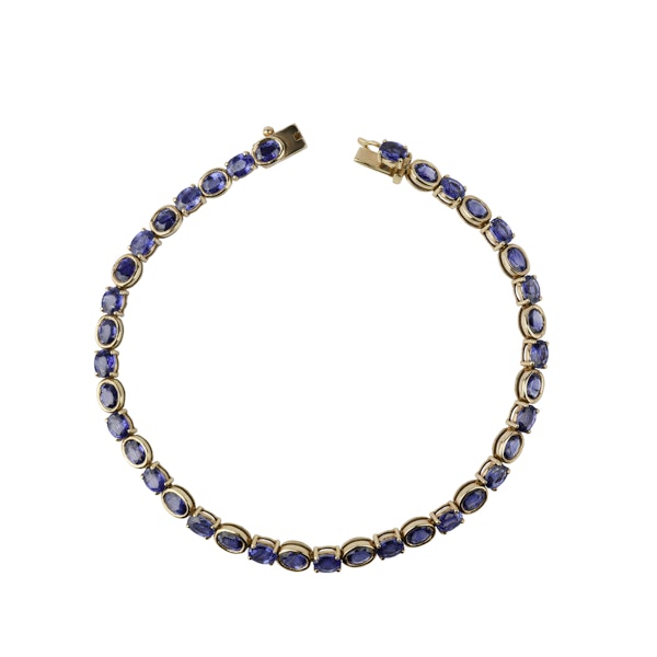 Sapphire tennis bracelet - image 1