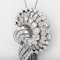 A 1950s Diamond and White Gold Slip Knot Pendant Necklace - image 1