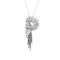 A 1950s Diamond and White Gold Slip Knot Pendant Necklace - image 2