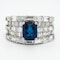 A Sapphire and Diamond Cocktail Ring Offered by The Gilded Lily - image 1