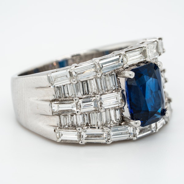 A Sapphire and Diamond Cocktail Ring Offered by The Gilded Lily - image 2