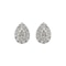 Drop shaped diamonds earrings - image 1