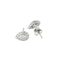 Drop shaped diamonds earrings - image 2