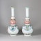 Pair of Chinese famille verte double gourd bottle vases - image 1