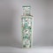 Chinese famille verte square-section tapering vase - image 4