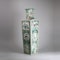 Chinese famille verte square-section tapering vase - image 3