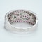French Ruby and Diamond half Eternity Ring - image 3