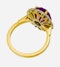 18K yellow gold 5.19ct Natural Ruby and 1.17ct Diamond Ring - image 5