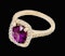18K Yellow Gold 4.02ct Natural Ruby and 0.33ct Diamond Ring - image 5