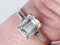 1.42ct emerald cut diamond engagement ring  DBGEMS - image 4