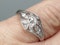 Edwardian Unique Diamond Engagement Ring  DBGEMS - image 5