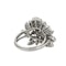 Diamond cluster flower spray ring - image 2