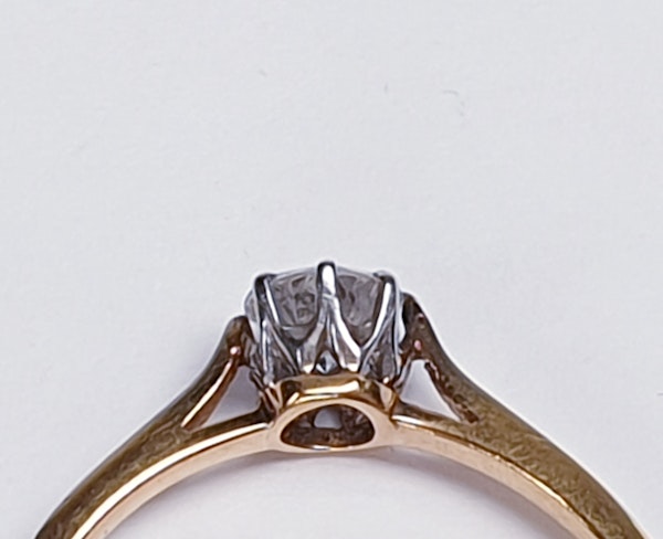 Antique Diamond Solitaire Engagement Ring 2180   DBGEMS - image 6
