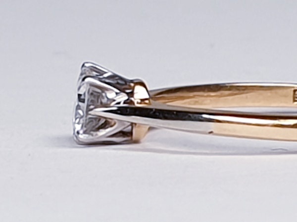 Antique Diamond Solitaire Engagement Ring 2180   DBGEMS - image 3