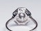 Art Deco Hexagonal Diamond Engagement Ring  DBGEMS - image 4