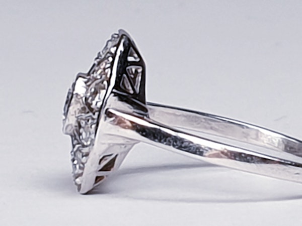 Art Deco Hexagonal Diamond Engagement Ring  DBGEMS - image 5