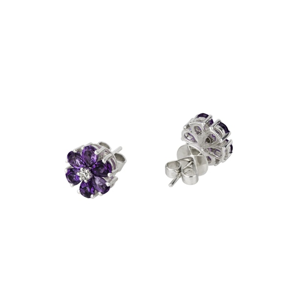 “Fioretti” amethyst earrings - image 2