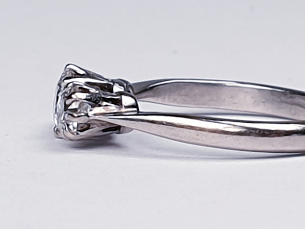 Art Deco Three Stone Diamond Engagement  DBGEMS   Ringuct - image 4