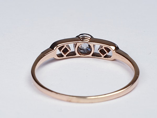 Edwardian Diamond Engagement Ring  DBGEMS - image 4