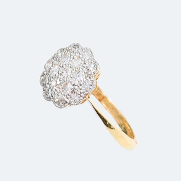 An antique Diamond Daisy Ring by Cropp and Farr - image 2