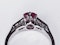 Ruby and diamond engagement ring  DBGEMS - image 5