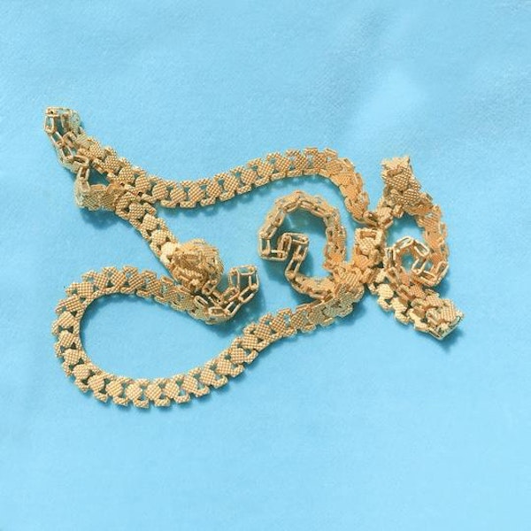 Antique French Gilded Pinchbeck Chain - image 2