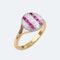 An Art Deco Ruby and Diamond Stripe Ring - image 2