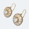A pair of Russian Gold and Diamond Earrings by Khlebnikov - image 3