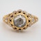 Antique rose cut  diamond cluster ring - image 1