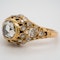 Antique rose cut  diamond cluster ring - image 3