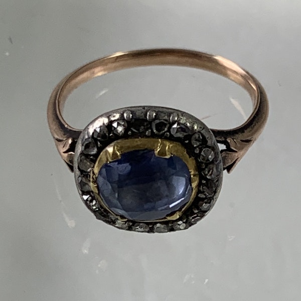 1780 sapphire and diamond ring - image 3