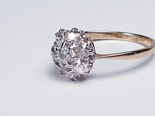 Antique Diamond Cluster Engagement Ring  DBGEMS - image 3