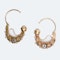 A pair of Gold Gypsy Earrings - image 2